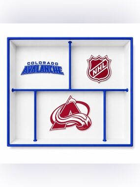 Colorado Avalanche NHL Pocket Dump Tray - For Keys, Wallet, Money, Etc